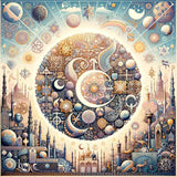 Cosmic Harmony — Diamond Painting Kit design
