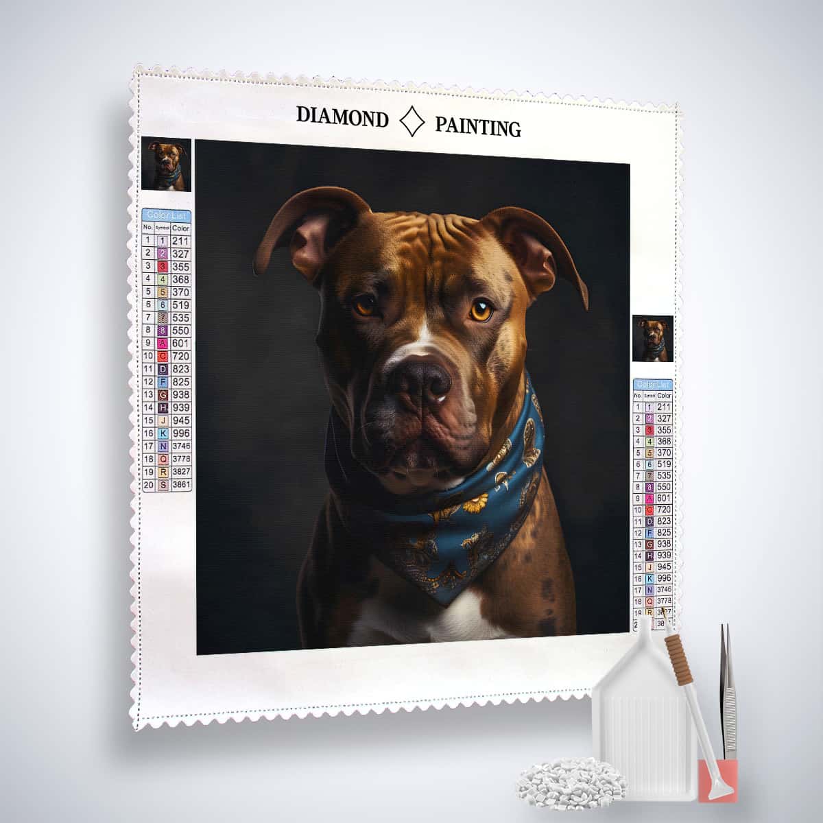 Hard dog — Diamond Painting Kit, product view 2