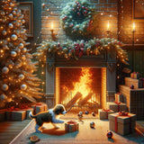 Warming fireplace — Diamond Painting Kit design