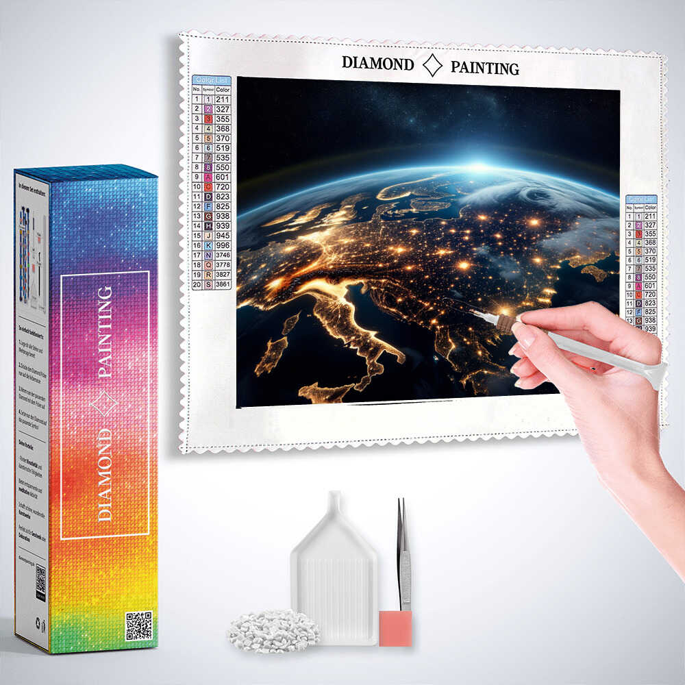 Enlightened Earth — Diamond Painting Kit, product view 3