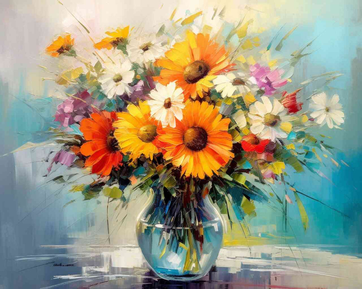 Colorful Joy in Glass — Diamond Painting Kit design