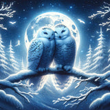 A Pair of Snowy Owls — Diamond Painting Kit design