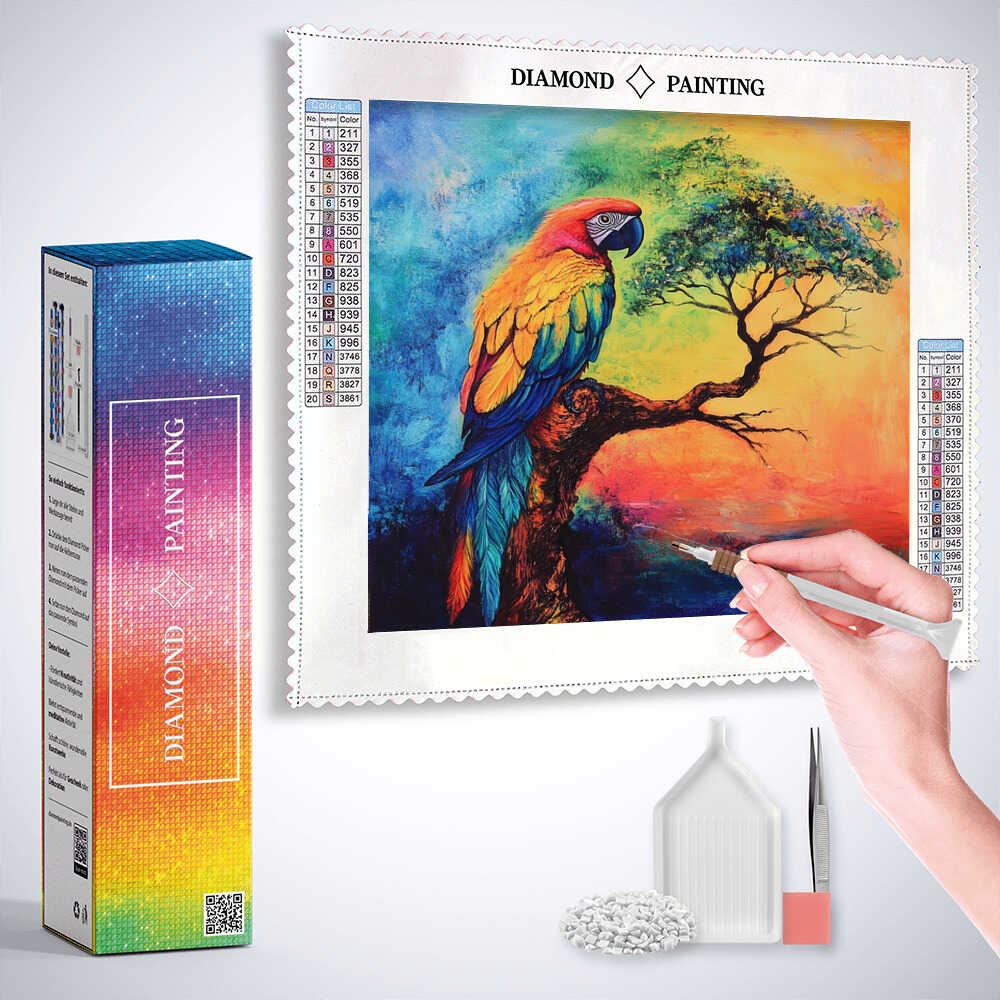 A Tropical Explosion of Color — Diamond Painting Kit, product view 3
