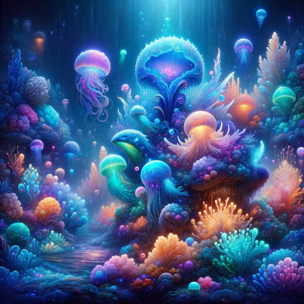 Mysterious deep sea — Diamond Painting Kit design