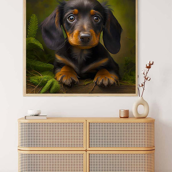 Dachshund look — Diamond Painting Kit, product view 3