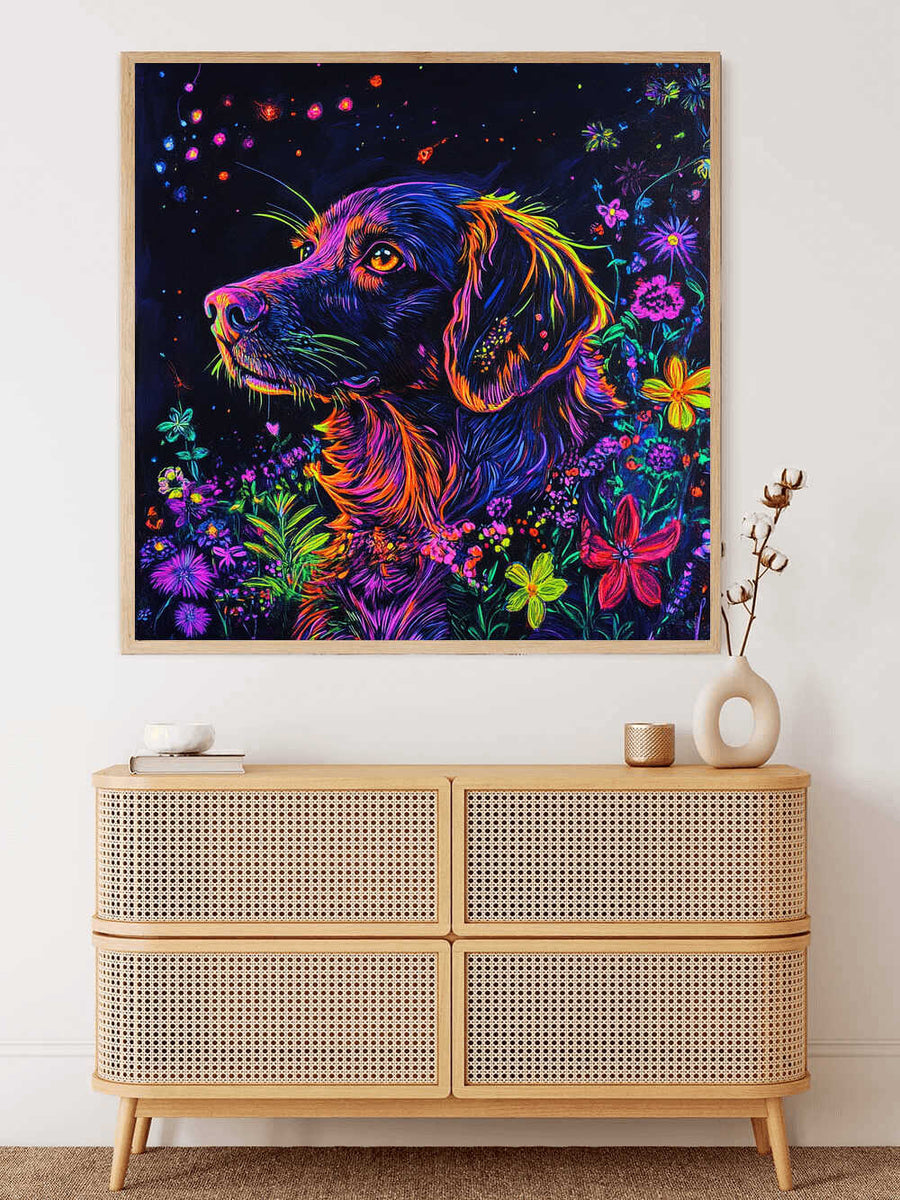 A Dog's Luminous Dreams — Diamond Painting Kit, product view 2