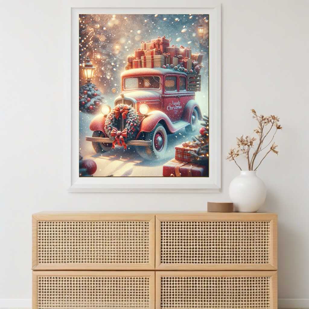 Christmas car presents — Diamond Painting Kit, product view 2