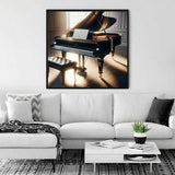 The Piano's Quiet Melody — Diamond Painting Kit, product view 2
