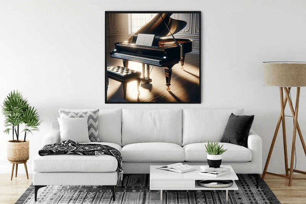 The Piano's Quiet Melody — Diamond Painting Kit, product view 2