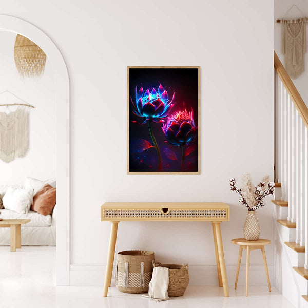 Flower heads at night — Diamond Painting Kit, product view 3