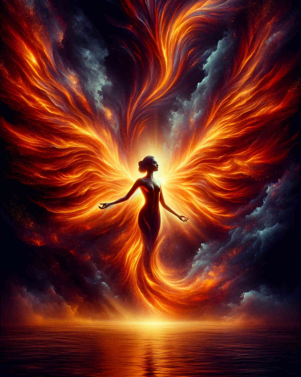 Phoenix, woman — Diamond Painting Kit design