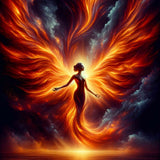 Phoenix, woman — Diamond Painting Kit design