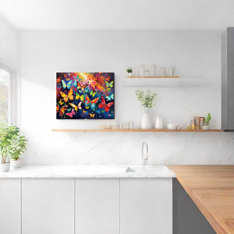 A Symphony of Colorful Butterflies — Diamond Painting Kit, product view 2