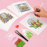 Floral Windows, Set of 12 — Mini Diamond Painting Set, product view 11