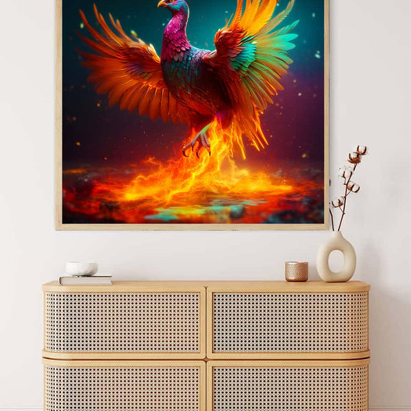 Enchanting Phoenix — AB Diamond Painting Kit, product view 3