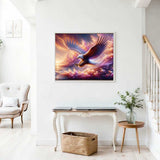 Eagle approaching — Diamond Painting Kit, product view 2