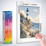 Coastal Lighthouse Magic — Diamond Painting Kit, product view 3