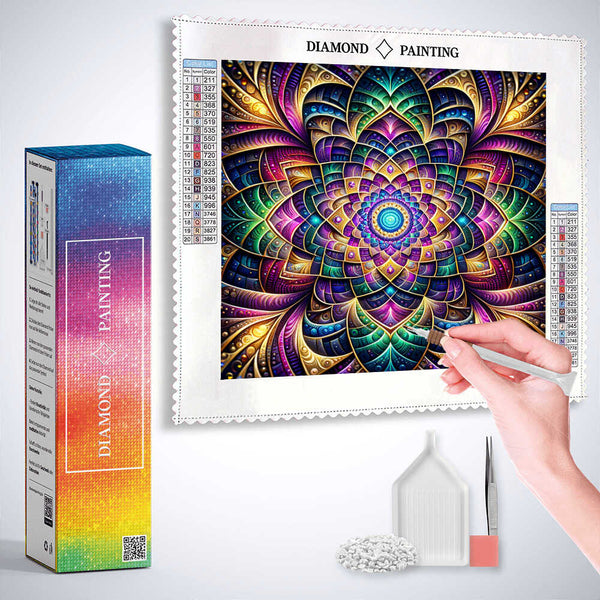 Mandala Tunnel — Diamond Painting Kit, product view 3