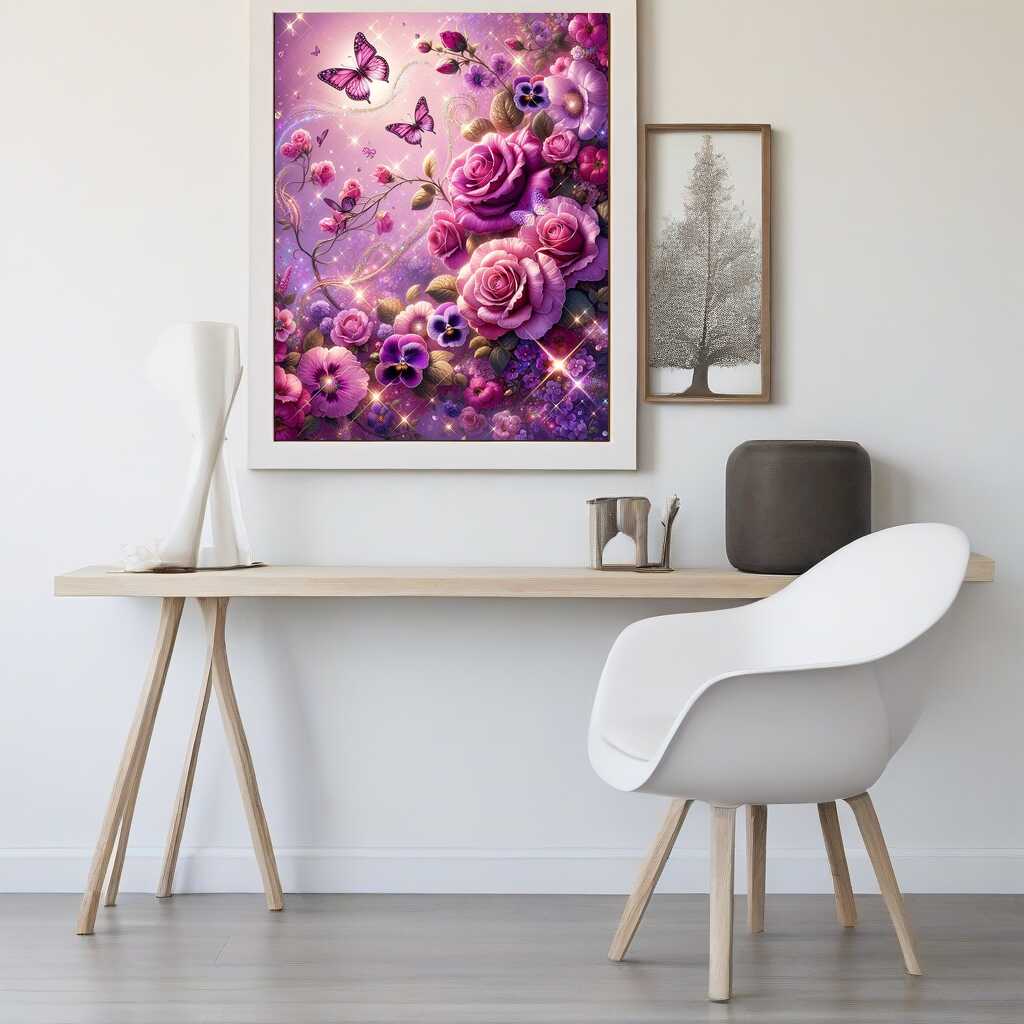 Rose tendril — Diamond Painting Kit, product view 2