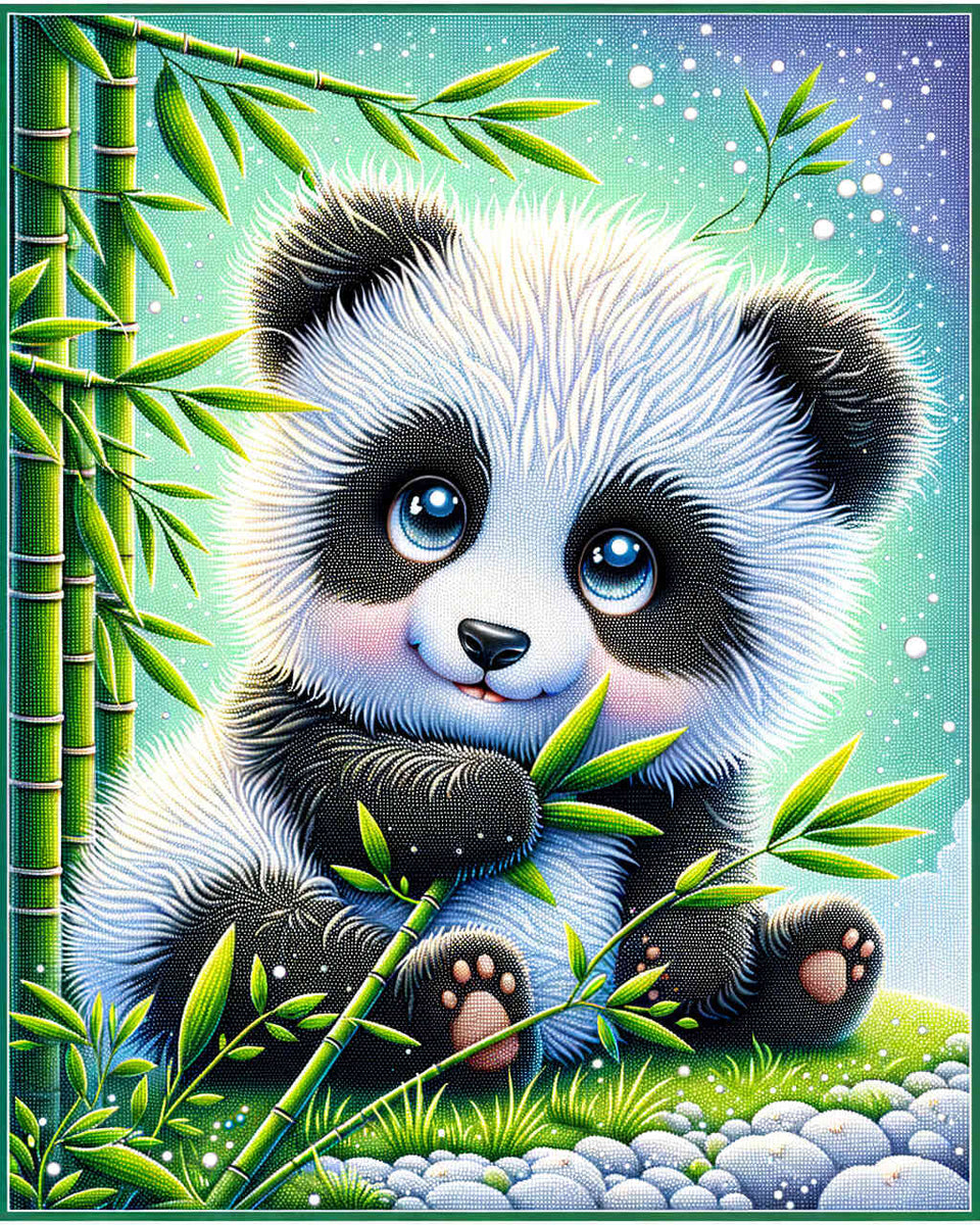 Little Panda — Diamond Painting Kit design