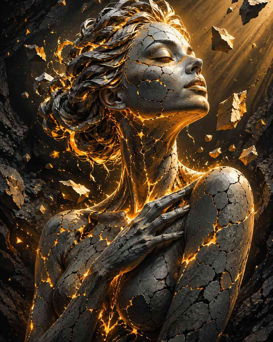 Goddess of Awakening — Diamond Painting Kit design
