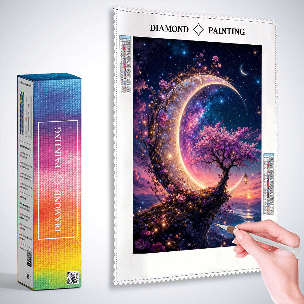Fairytale Moonlit Dreams — Diamond Painting Kit, product view 3