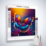 Butterfly in sunlight — AB Diamond Painting Kit, product view 2
