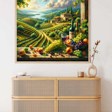 Window view of vineyard — Diamond Painting Kit, product view 2