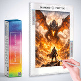 Dragon Fire: The Last Stand — Diamond Painting Kit, product view 2
