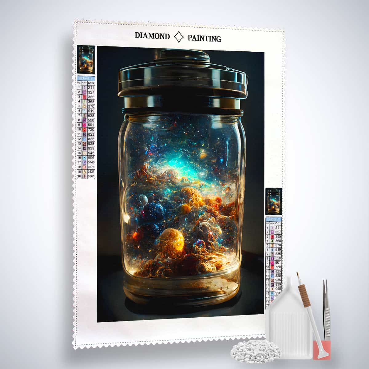 Space in a glass — AB Diamond Painting Kit, product view 2