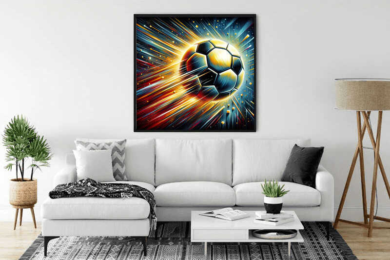 Soccer game — Diamond Painting Kit, product view 2