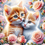 Kitten cuddling — Diamond Painting Kit design