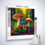 Rainbow Mushrooms — AB Diamond Painting Kit, product view 2