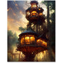 Forest Tower — Diamond Painting Kit design