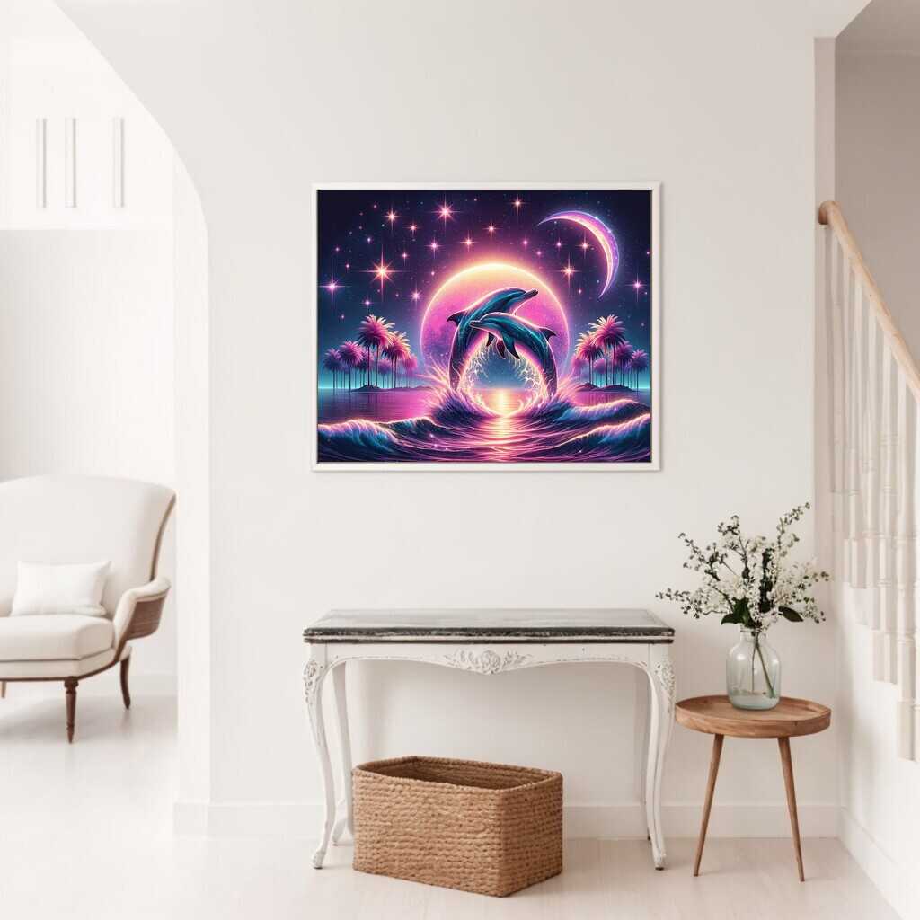 Dolphin Magic — Diamond Painting Kit, product view 2