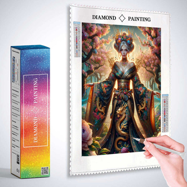 Dragon Lady — Diamond Painting Kit, product view 3
