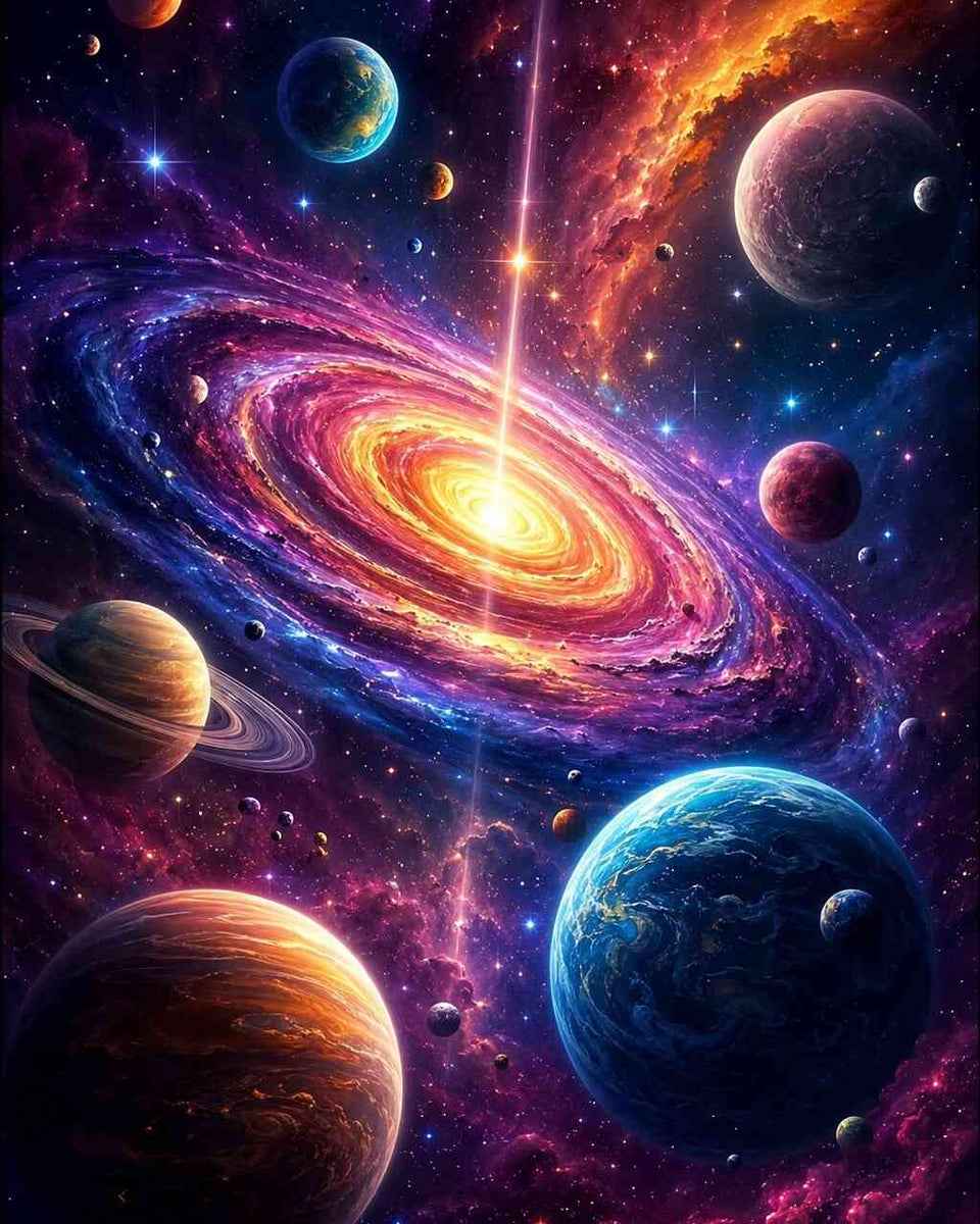 Galactic Daydream — Diamond Painting Kit design