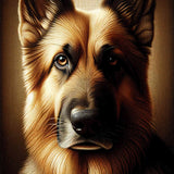 Shepherd dog — Diamond Painting Kit design