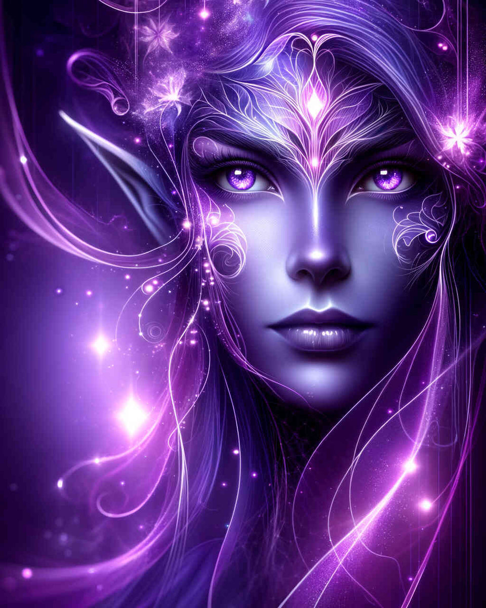 Purple elf — Diamond Painting Kit design