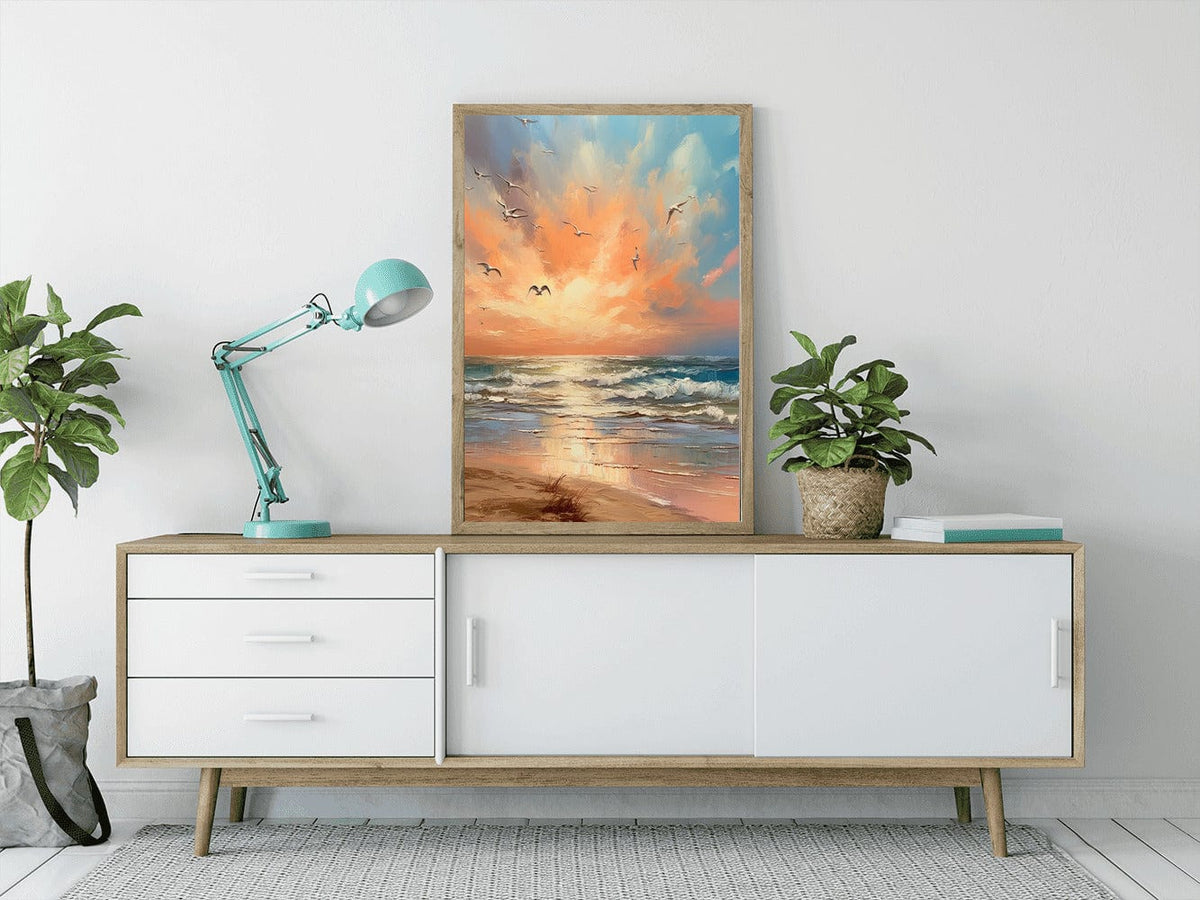 Evening mood by the sea — Diamond Painting Kit, product view 3