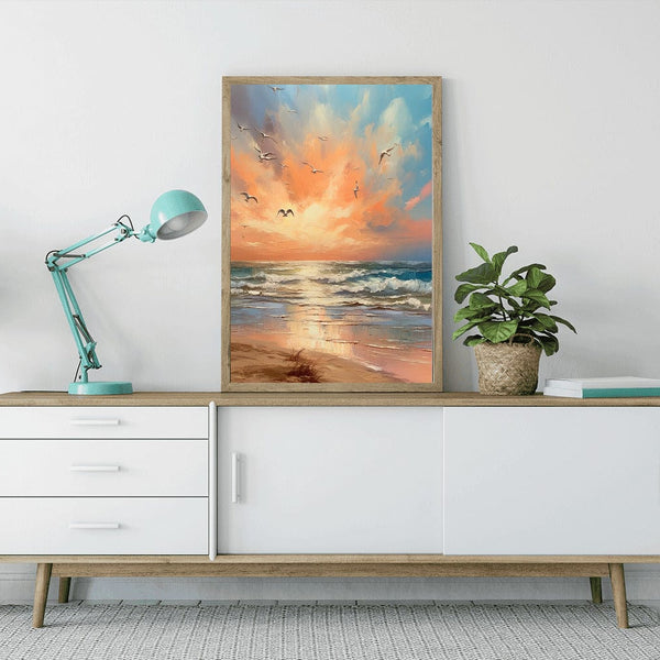 Evening mood by the sea — Diamond Painting Kit, product view 3
