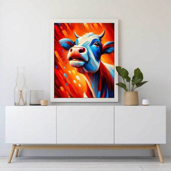 Smiling Cow — Diamond Painting Kit, product view 2