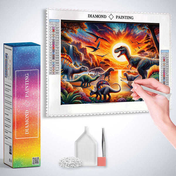 Dinosaur — Diamond Painting Kit, product view 3