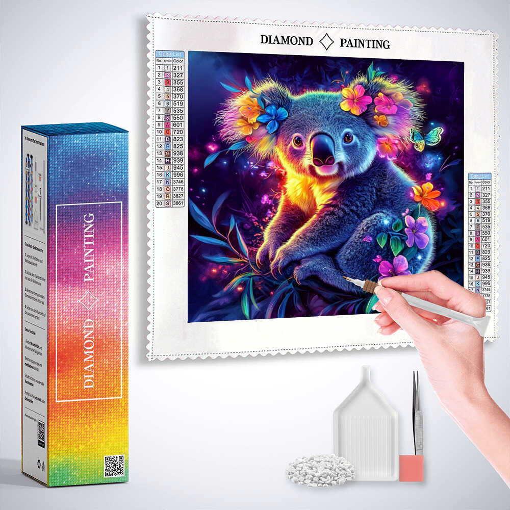 The Magical Koala Garden — Diamond Painting Kit, product view 3