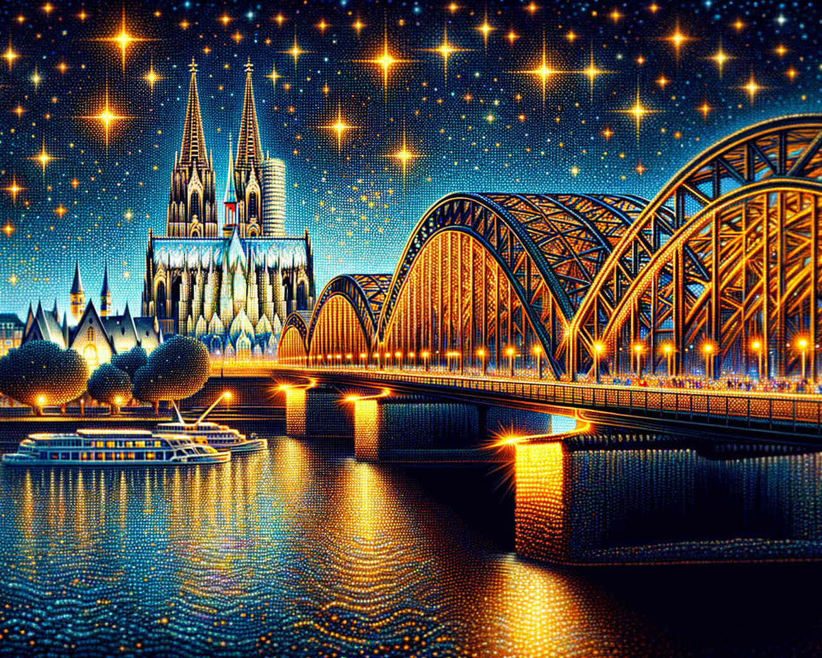 Cologne Cityscape — Diamond Painting Kit design