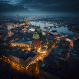 Hamburg from above — Diamond Painting Kit design