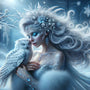 Ice Fairy with a Snowy Owl — Diamond Painting Kit design