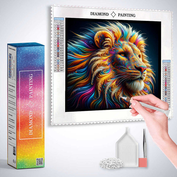 Majestic riot of color — Diamond Painting Kit, product view 3