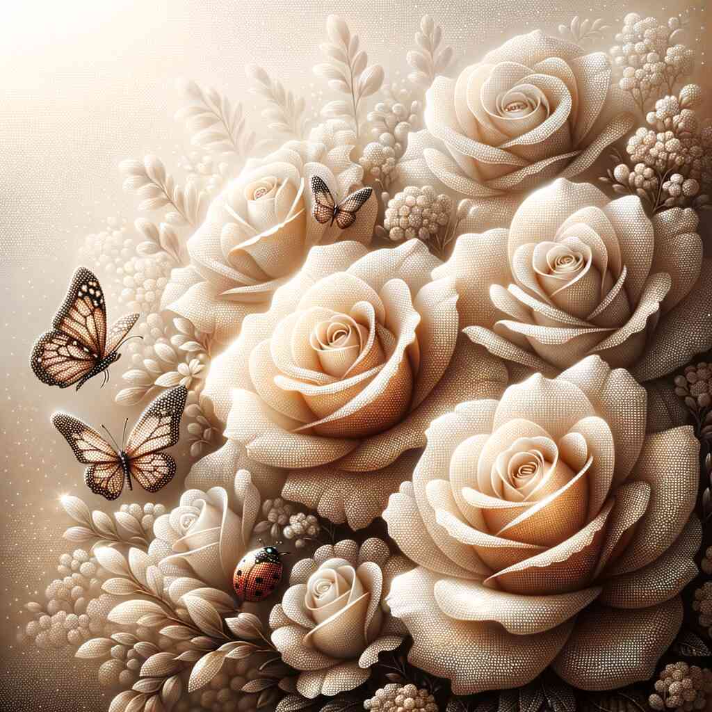 Graceful Roses — Diamond Painting Kit design
