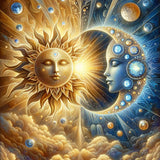 Sun Star Moon — Diamond Painting Kit design